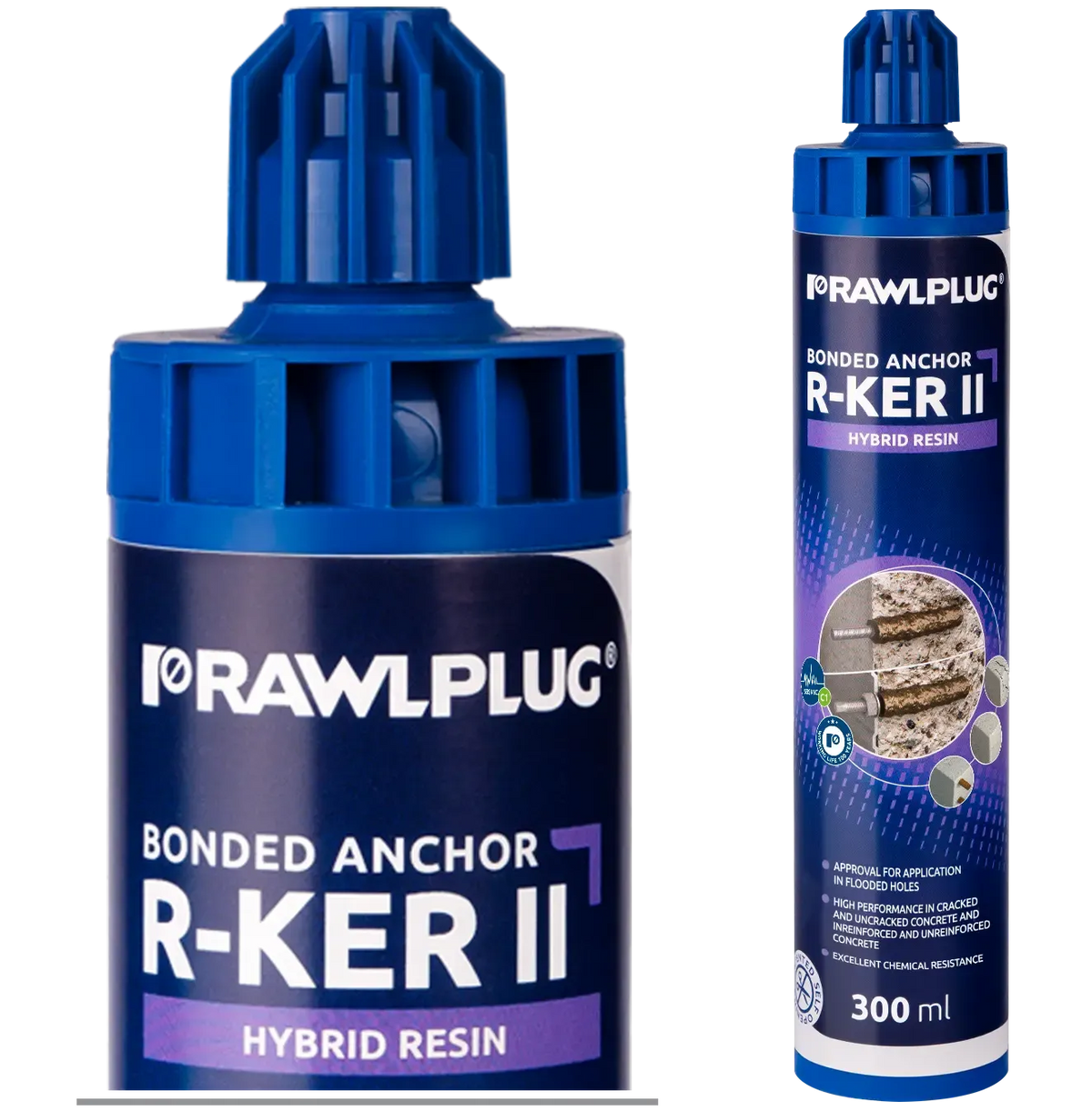 Rawlplug R-KER-II-300 | R-KER-II Hybrid Vinylester Bonded Anchor | 300 ml cartridge - generaltechuae