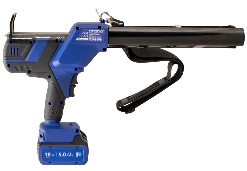 Rawlplug R-PCG18-SBS600-XS2 | RawlDispenser Cordless Gun for R-KEX-II | 18V, 2 x 5.0Ah, charger - generaltechuae (2)