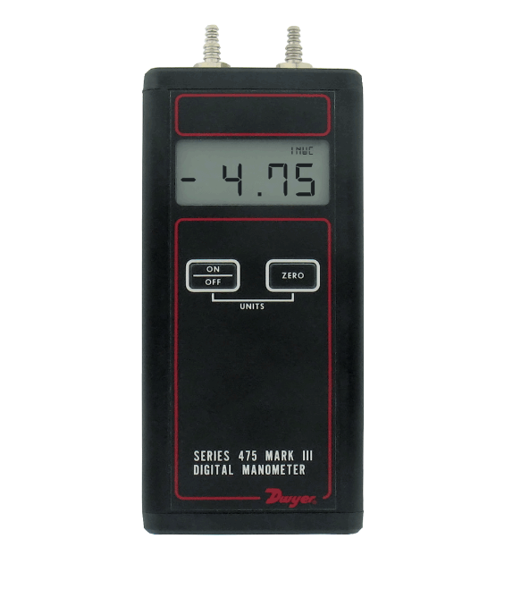 Dwyer Instruments 475-4-FM | Handheld digital manometer | Range 0-10.00 psi (.6895 bar) | Max. Pressure 30 psig