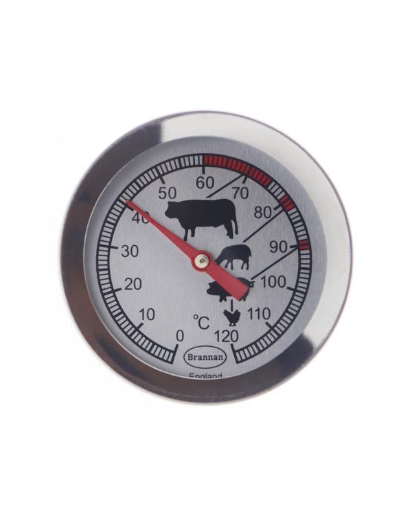 Brannan 23/401/2 | Dial Meat Roasting Thermometer | 0 to +120 °C, 100 mm Probe - generaltechuae