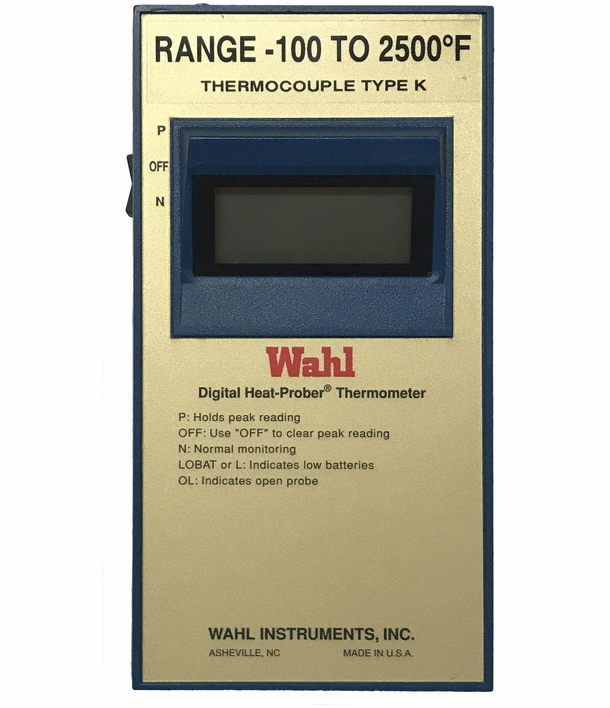 Palmer Wahl 2500M_Series | 2500M Series Heat-Prober Type K Thermocouple Meter | -100 to 2500°F - generaltechuae