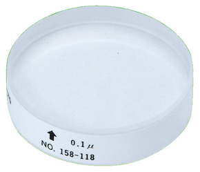 Mitutoyo 158-120 Optical Flat, 15mm D=60mm, 0.1µm