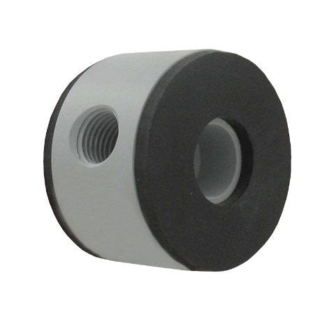 Dwyer Instruments PE-D-1 | PVC orifice plate flowmeter | 1-1/4" line size | 0.400" bore | 0.29 Beta | Water capacity: 20" d.p. W/C | 2.46 GPM flow; air capacity: 9.31 SCFM @ 14.7 psia | 14.41 SCFM @ 20 psig | 26.3 SCFM @ 100 psig; 1 lb