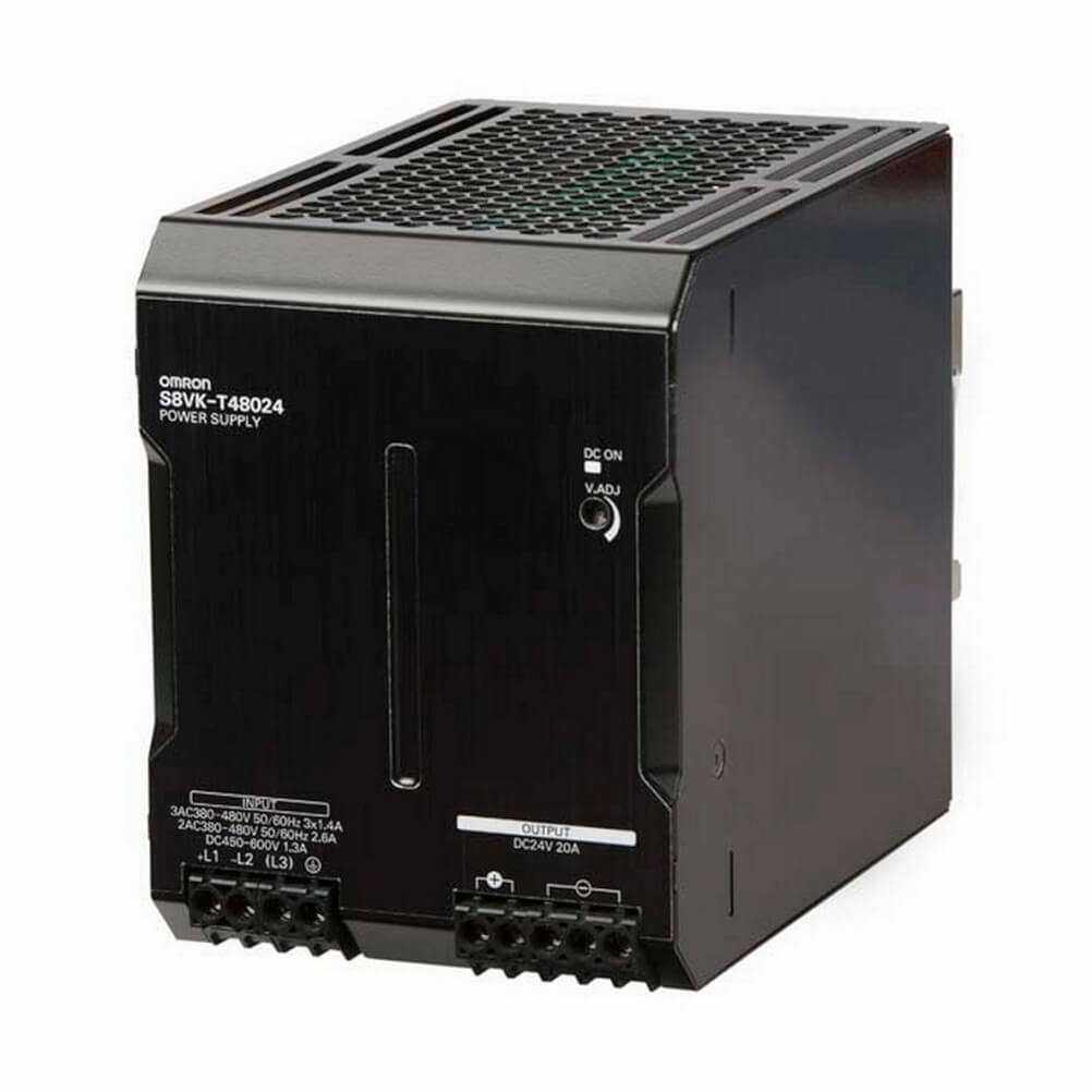 OMRON  S8VK-T48024 | Book type power supply, Pro, 480 W, 24VDC, 20A, DIN rail mounting