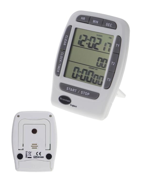 Brannan 28/214/0 | Triple Timer & Clock | 3 Timers, 99 h 59 min 59 s - generaltechuae (2)