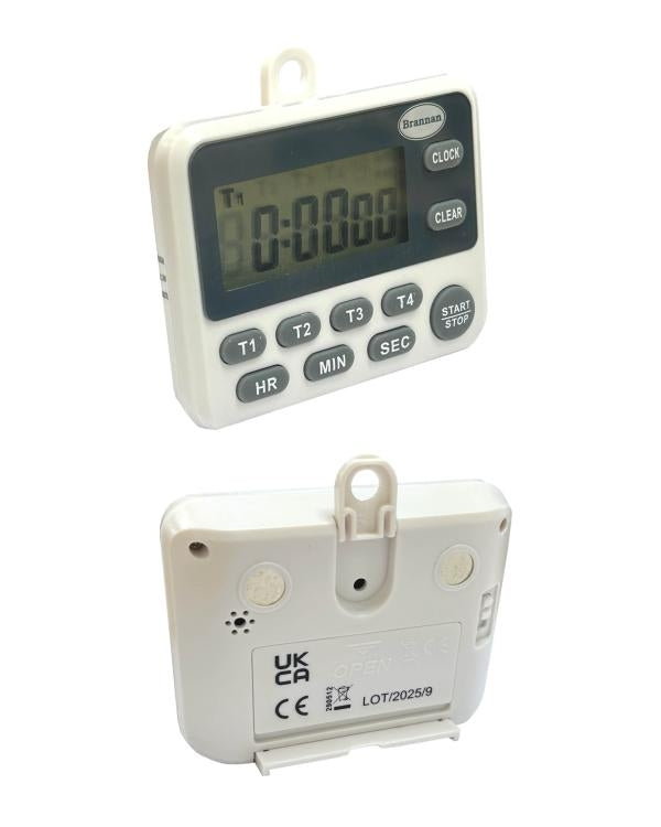 Brannan 28/220/0 | Four Way Timer & Clock | 4 timers, 12/24 h clock - generaltechuae (2)