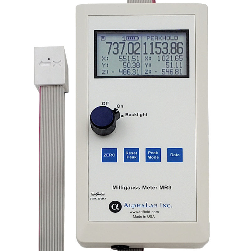 AlphaLab MR3-D0 | 3-Axis Magnetoresistive Milligauss Meter | ±1999.99 mG, 1° Alignment - generaltechuae