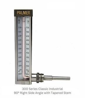 Palmer Wahl 300_Series | Classic Industrial Thermometer, 9 in Case, 300 Series | Brass V-Case - generaltechuae