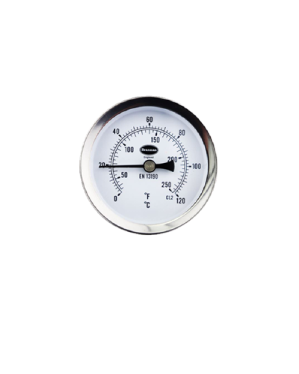 Brannan 33/409/0 | Magnetic Radiator Thermometer | 0 to +120 °C/°F, 63 mm Dial - generaltechuae