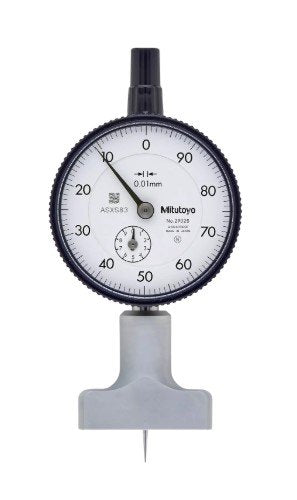 Mitutoyo 7238T | Dial Indicator Depth Gauge | Series 7 | With Back Plunger | Graduation 0.001 Inch | Accuracy ±0.002 | Weight 200 g