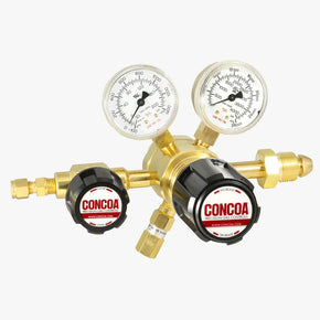 CONCOA 412 Series | Two Stage Brass Regulator | Brass Barstock, 3000 PSIG Inlet