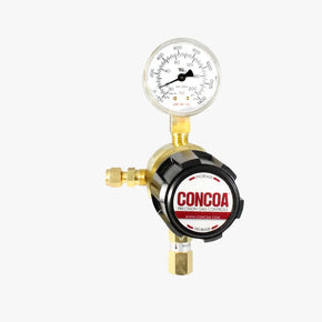 CONCOA 435 Series | Bare Brass Line Regulator | Brass Barstock, Full Cylinder Rating