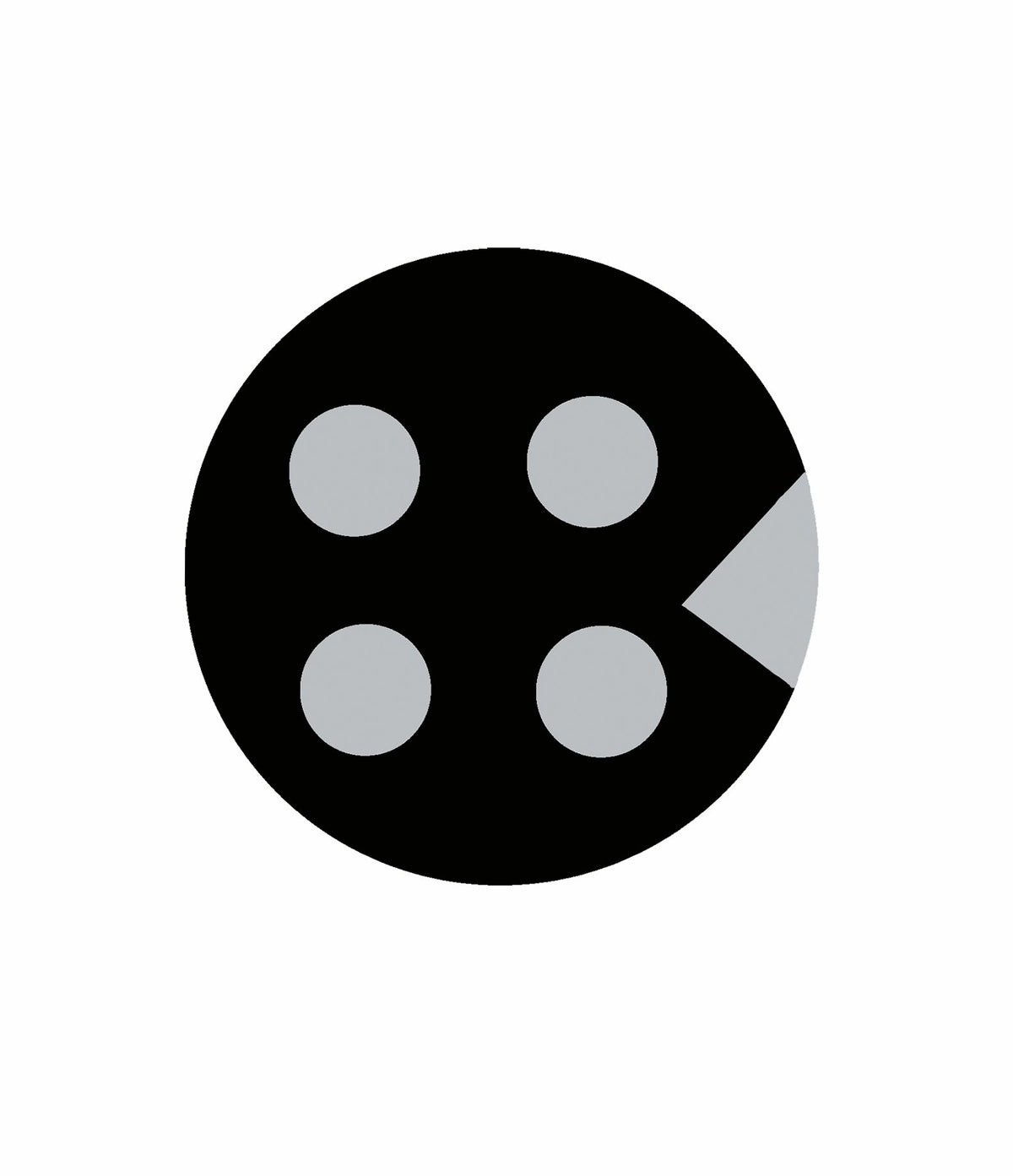 Palmer Wahl 440_Labels | Unmarked Security Micro Round Temp-Plate Labels | 4 points, 7.62 mm - generaltechuae