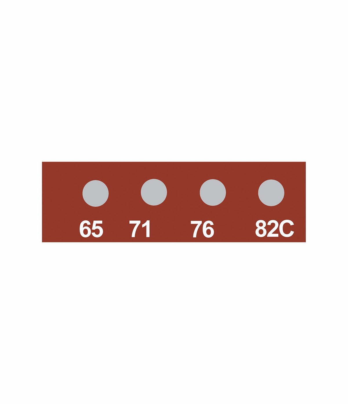Palmer Wahl 441_Label | Micro Four Position Temp-Plate Label | 3 x 11 mm, 37 to 254 °C - generaltechuae