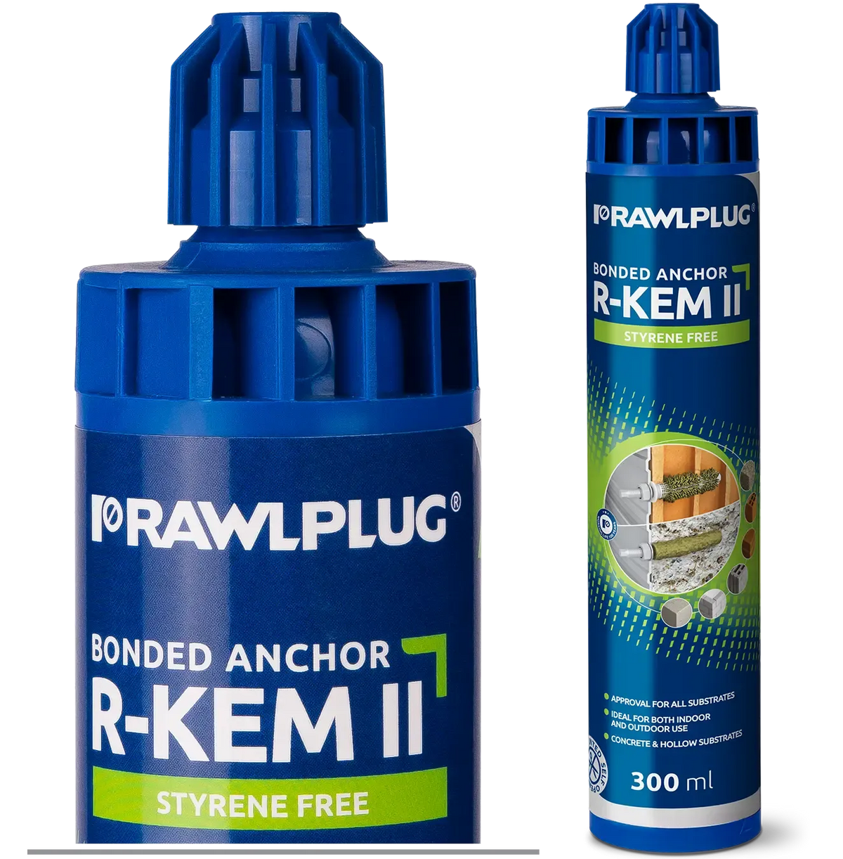 Rawlplug R-KEM-II-175-PL/H | R-KEM-II Polyester Bonded Anchor, Standard | 175 ml cartridge - generaltechuae