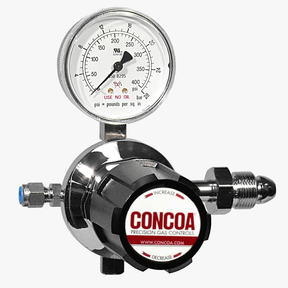 CONCOA 8065266-01-1 | 5260 Series Liquid Cylinder Regulator | Oxygen, CGA 540 Inlet, Outlet Gauge