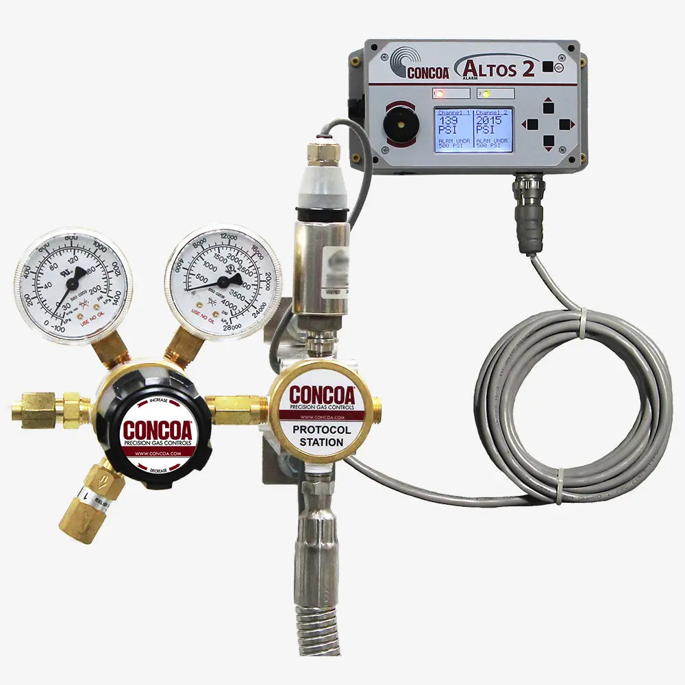 CONCOA 529TC10-01-CONA | 529 Series Protocol Monitor Station | Chrome Brass, Non-Hazardous, 3000 PSIG