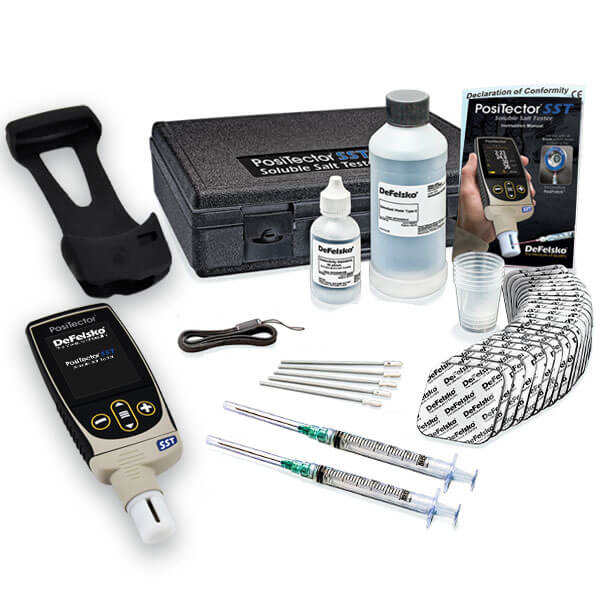 DeFelsko SSTKITL3 | PosiTector SST Kit, Advanced, Latex Adhesive Patch Kit | Latex Adhesive Patches (25) - generaltechuae