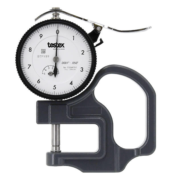 DeFelsko RTMMIL | Testex Micrometer Dial Thickness Gage | Mils, Non-Certified - generaltechuae