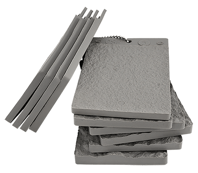 DeFelsko CSPTG | ICRI Concrete Surface Profile Chips with Technical Guide | Set of 10 - generaltechuae (2)
