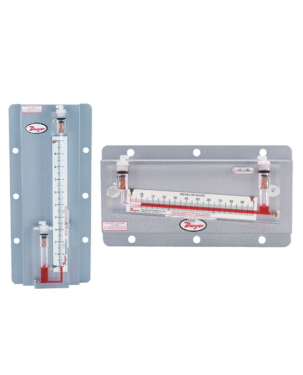Dwyer Instruments 215 | Solid plastic stationary gage | Range .05-0-.25" w.c. | .005 minor div. | 6" scale | 2 lb 14 oz