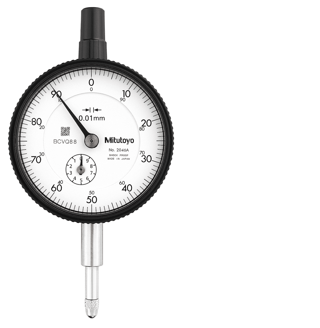 Mitutoyo 2046A | Dial Gauge | Lug Back | ISO Type | Range 0-10mm | Graduation 0.01mm