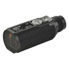 OMRON E3FA-RP21 | Photoelectric sensor, M18 axial, plastic body, red LED, retro-reflective, 0.1-4m, PNP, L-ON/D-ON selectable, M12 connector