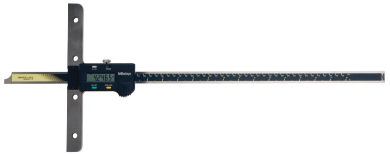 Mitutoyo 571-214-10 ABSOLUTE Digimatic Depth Gauge 0-450mm / 0-18", Resolution0.01 mm (.0005")