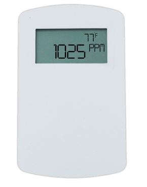 Dwyer Instruments CDTC-5N000-LCD | Communicating carbon dioxide transmitter with temperature output | 5000 PPM range | North American housing and LCD display