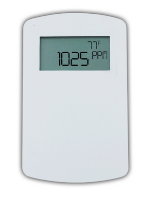 Dwyer Instruments CDTA-2N000-LCD | Carbon Dioxide / Temperature / Humidity Communicating Stat with Set Point and Override | Modbus" and BACnet Output | North American Wall Mount Housing | 2000 PPM Range | LCD Display