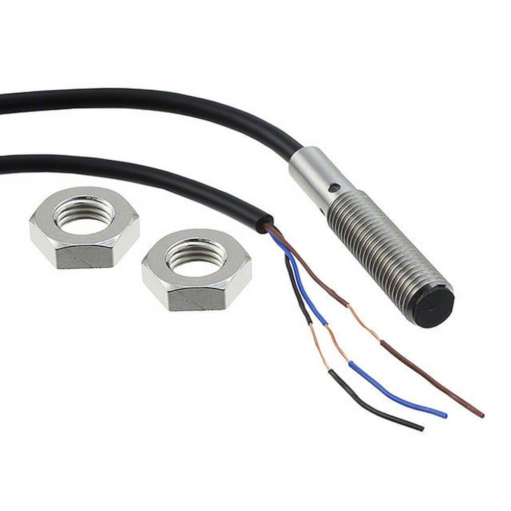OMRON E2B-S08KS02-WP-C1 2M | Proximity sensor, LITE, inductive, stainless steel, short body, M8, shielded, 2 mm, DC, 3-wire, NPN-NO, 2 m cable
