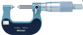 Mitutoyo 125-116 Screw Thread Micrometer
75-100mm, 0.6-0.9mm/44-28TPI