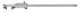Mitutoyo 536-171 Vernier Hook Jaw Caliper0 (10) - 200 mm, Graduation 0.02 mm With fine adjustment