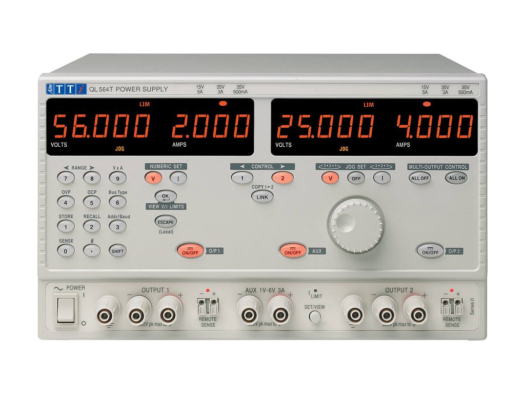 TTi QL564T SII | Advanced dc power supply | Dual QL564 plus 1-6V/3A Linear Regulated Precision Power Supply