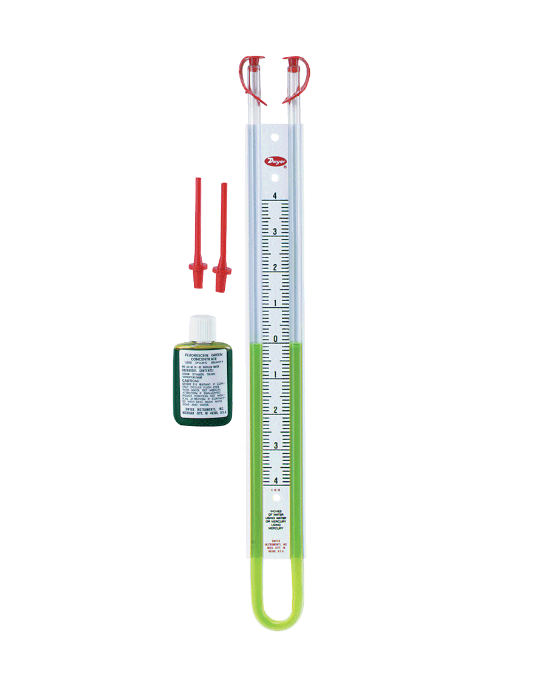 Dwyer Instruments 1221-12-D | U-tube manometer | Range 6-0-6" w.c.