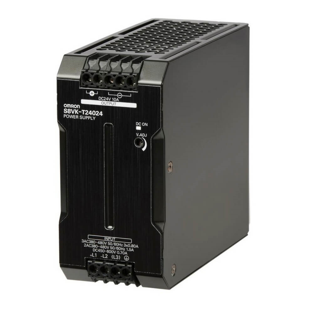 OMRON S8VK-T24024 | Book type power supply, Pro, 240 W, 24VDC, 10A, DIN rail mounting