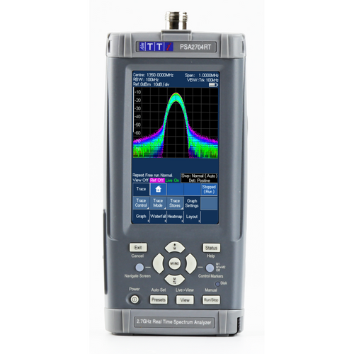 Aim-TTi PSA2704RT | Real-Time Handheld RF Spectrum Analyzer | 2.7GHz, Case & Accessories - generaltechuae