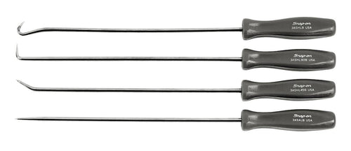 Snap-on ASAL204BDT | 4 pc Acetate Handle Long Pick Set | 4-piece set, acetate handles