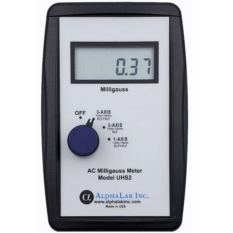 AlphaLab UHS2-HC | AC Milligauss Meter UHS2 | 13 Hz – 75 kHz, With Case - generaltechuae