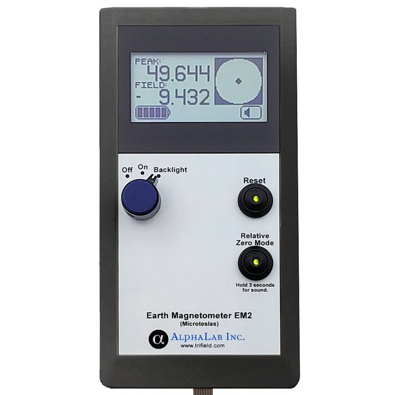 AlphaLab EM2 | Earth Magnetometer | 199.999 µT Range, 1 nT Resolution - generaltechuae