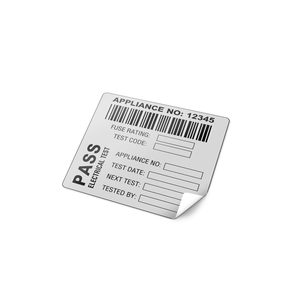 Martindale MARBAR2 | BAR2 Wrap-Around Barcode & Pass Label | Next Test Due field, 52 x 52 mm - generaltechuae