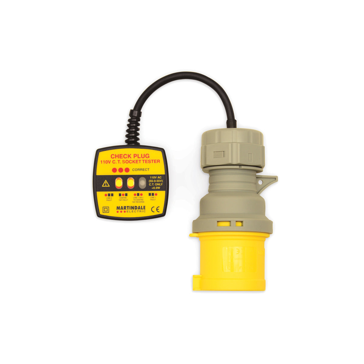 Martindale MARCP301-32 | CP301-32 110V CT Industrial Socket Tester | 32A, CAT II 150V - generaltechuae
