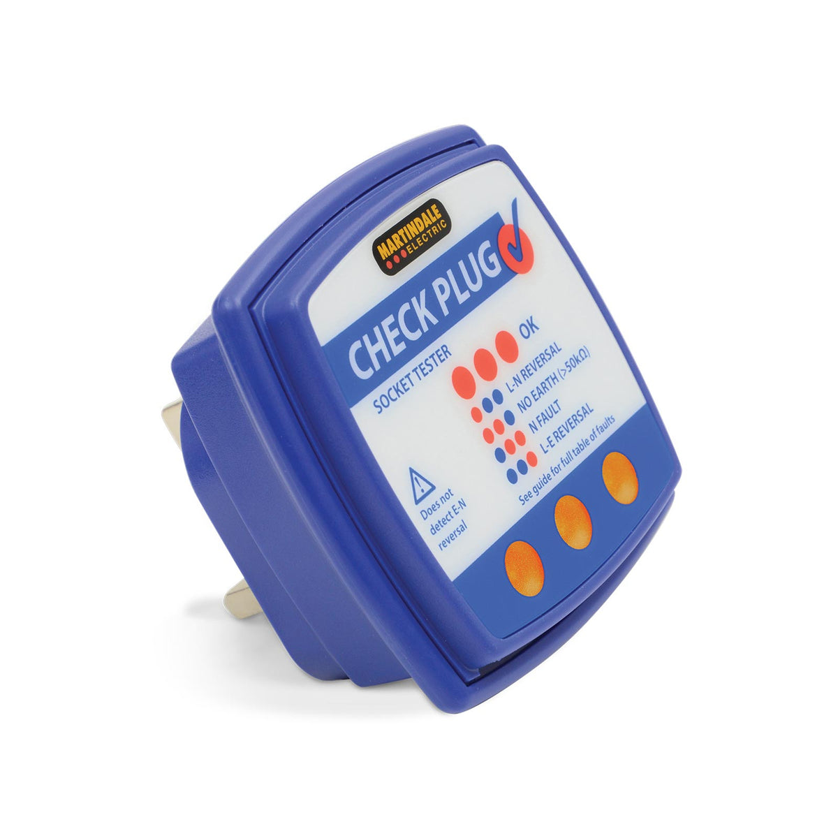 Martindale MARCP501 | CP501 Classic Check Plug Socket Tester | 28 faults, CAT II 300V - generaltechuae