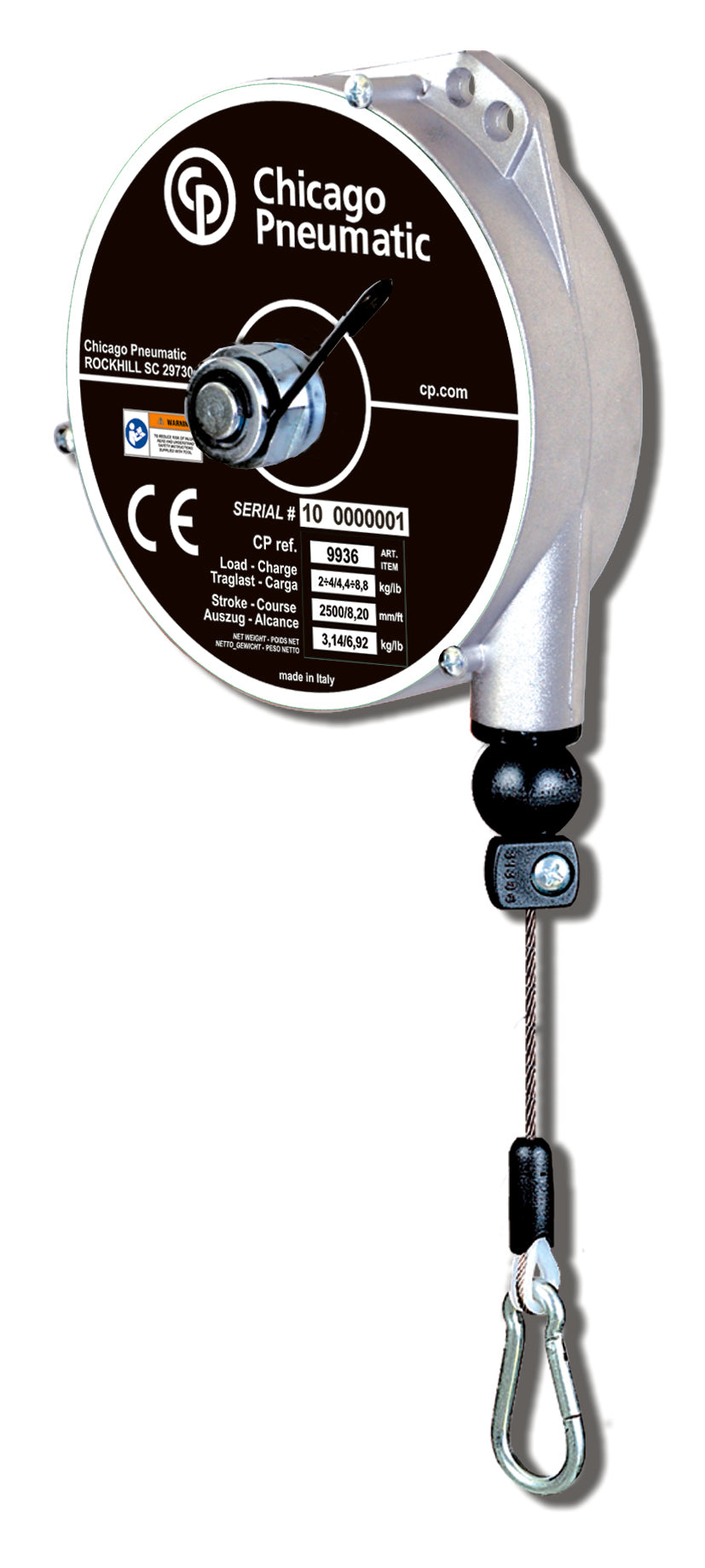 Desoutter CP9947 BALANCER+STOP4.0-6.0KG 8.8-13.2LB | Spring Retractor Balancer with Lock | 4-6 kg