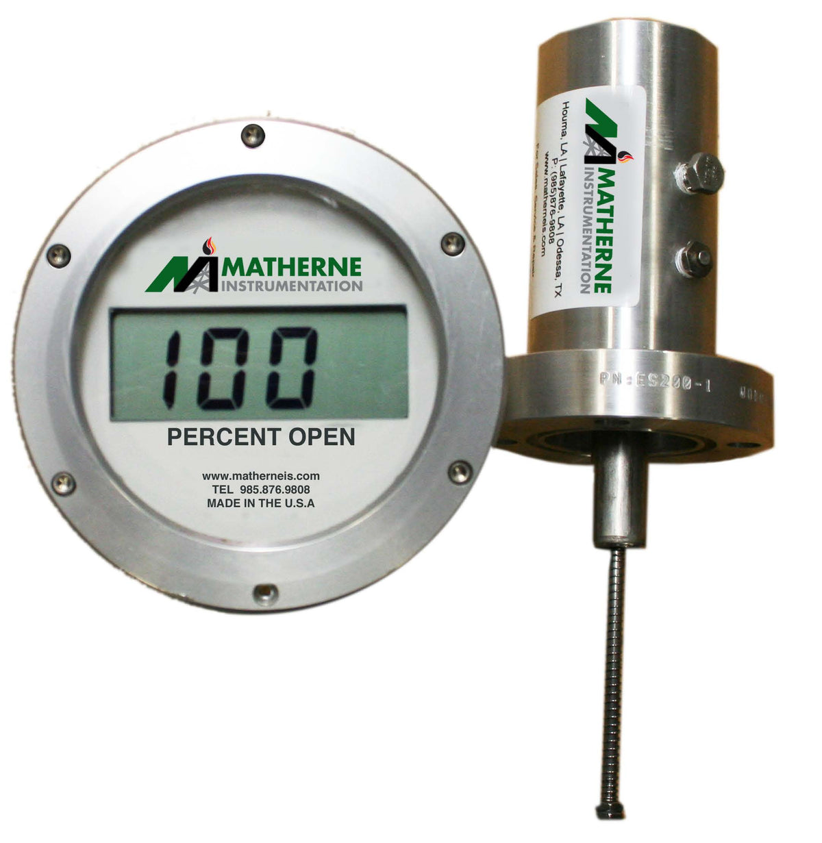 Matherne Choke Position Indicator System | 4 in Dial, 0-100% in 1% Steps - generaltechuae