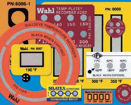 Palmer Wahl CustomTP | Custom Designed Temp-Plate Temperature Label | 32 to 260 °C points - generaltechuae