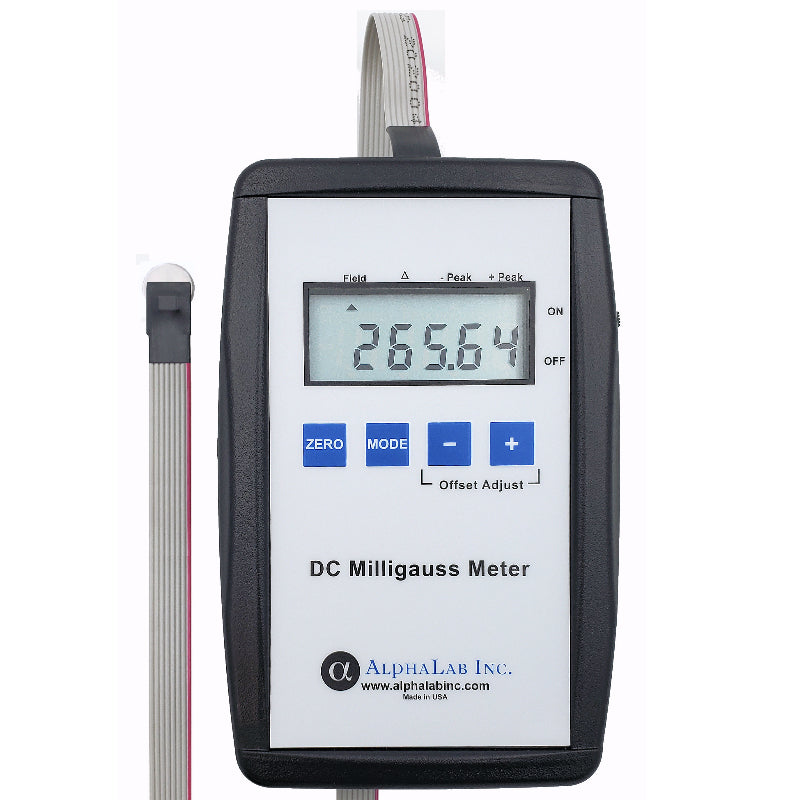 AlphaLab MGM-D1-B0 | DC Milligauss Meter | 1° Alignment on Block, 3 Hz Output - generaltechuae