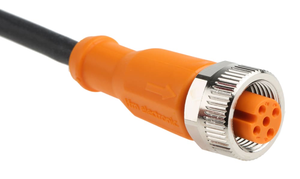 ifm EVC001, Female 4 way M12 to Unterminated Sensor Actuator Cable, 2m