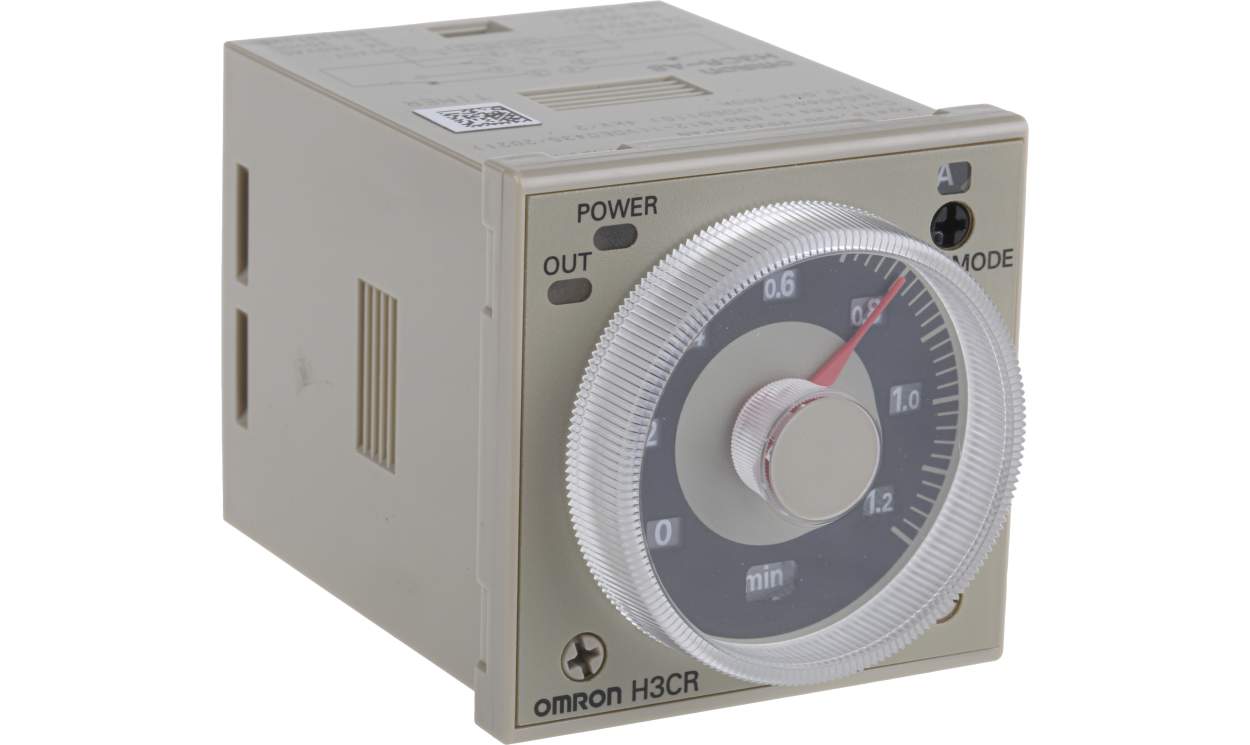 Omron H3CR-A8 AC24-48/DC12-48, H3CR Series DIN Rail, Panel Mount Timer Relay, 12 → 48 V dc, 24 → 48V ac, 2-Contact, 0.05 s - generaltechuae