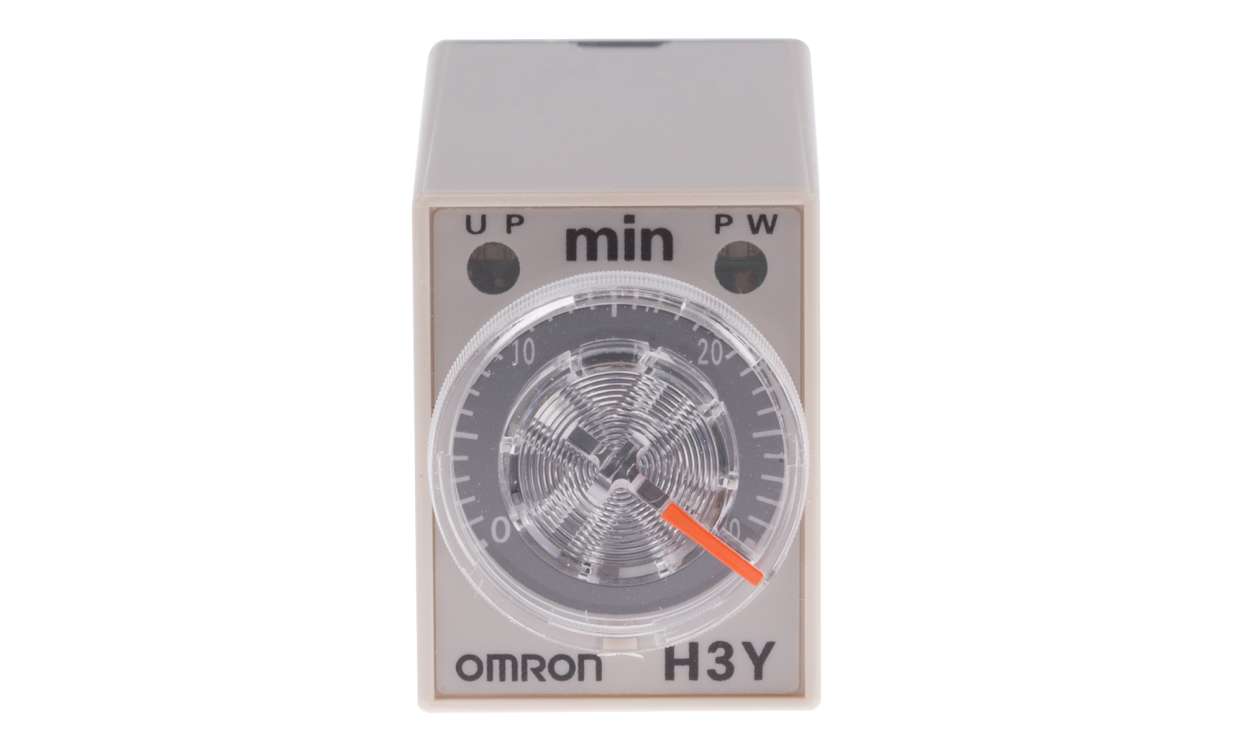 Omron H3Y-4 AC24 30M, H3Y-4 Series DIN Rail, Surface Mount Timer Relay, 24V ac, 4-Contact, 1 → 30min, 1-Function, 4PDT - generaltechuae